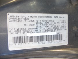 1994 TOYOTA LAND CRUISER GRAY 4.5 AT 4WD Z20123